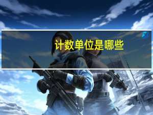 计数单位是哪些