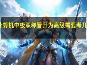 计算机中级职称 晋升为高级需要考几个模块