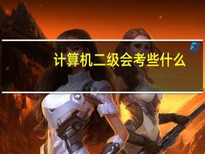 计算机二级会考些什么