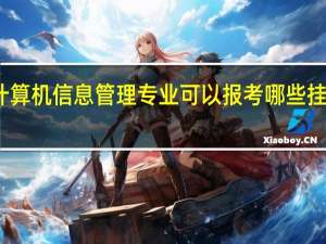 计算机信息管理专业可以报考哪些挂靠证书