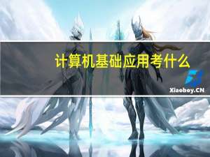 计算机基础应用考什么
