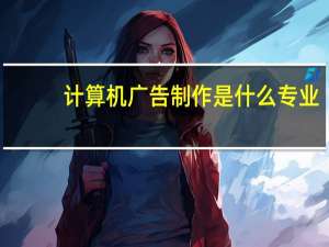 计算机广告制作是什么专业