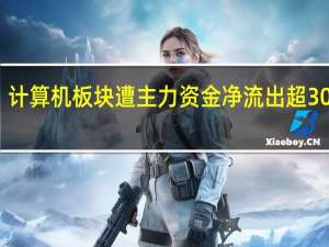 计算机板块遭主力资金净流出超30亿元