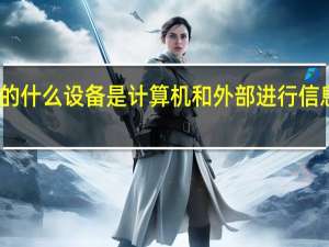 计算机的什么设备是计算机和外部进行信息交换的设备