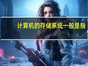 计算机的存储系统一般是指