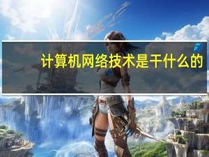 计算机网络技术是干什么的