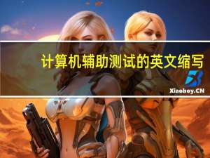 计算机辅助测试的英文缩写