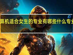 计算机适合女生的专业有哪些 什么专业好就业