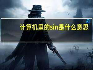 计算机里的sin是什么意思