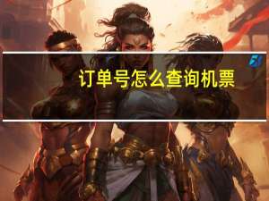 订单号怎么查询机票