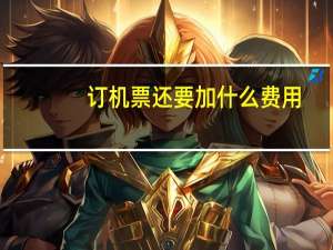 订机票还要加什么费用