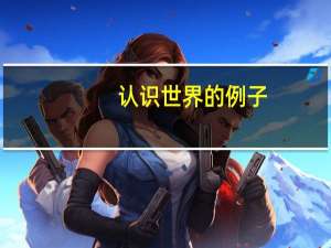 认识世界的例子