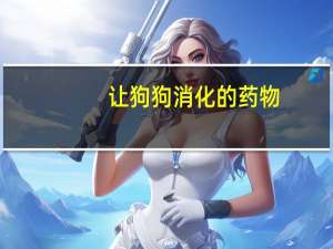 让狗狗消化的药物