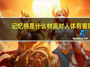 记忆棉是什么材质对人体有害吗