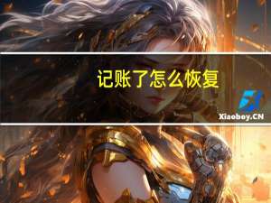 记账了怎么恢复