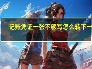 记账凭证一张不够写怎么转下一页