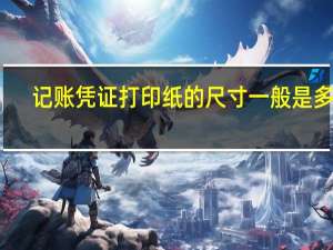 记账凭证打印纸的尺寸一般是多大（凭证打印纸尺寸设置）