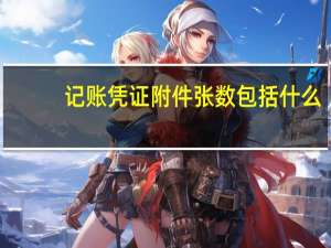 记账凭证附件张数包括什么