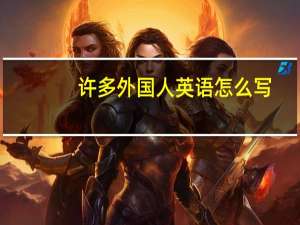 许多外国人英语怎么写