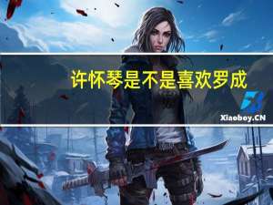许怀琴是不是喜欢罗成（许怀哲）
