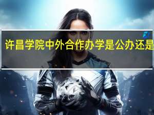 许昌学院中外合作办学是公办还是民办