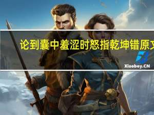 论到囊中羞涩时怒指乾坤错原文