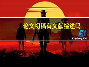 论文初稿有文献综述吗