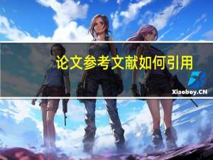 论文参考文献如何引用