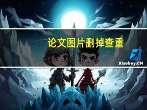 论文图片删掉查重