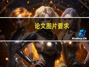 论文图片要求