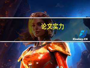 论文实力