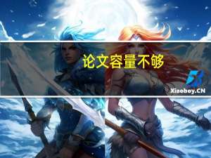 论文容量不够