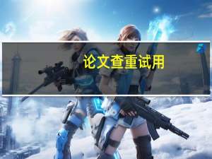 论文查重试用