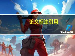 论文标注引用
