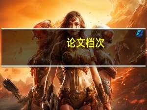 论文档次