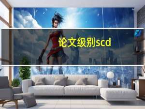 论文级别scd