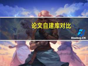 论文自建库对比