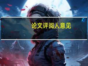 论文评阅人意见