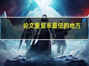 论文重复率最低的地方