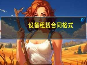 设备租赁合同格式