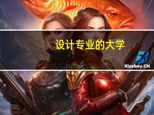 设计专业的大学