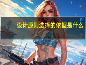 设计原则选择的依据是什么