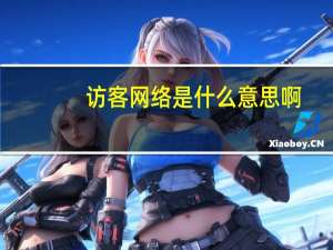 访客网络是什么意思啊（访客网络是什么意思）