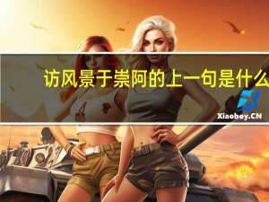 访风景于崇阿的上一句是什么