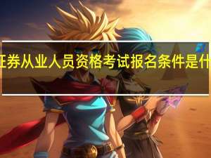 证券从业人员资格考试报名条件是什么样的