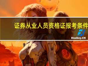 证券从业人员资格证报考条件