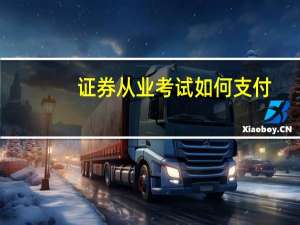 证券从业考试如何支付
