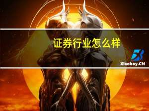 证券行业怎么样