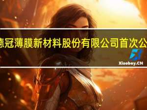 证监会同意广东德冠薄膜新材料股份有限公司首次公开发行股票的注册申请