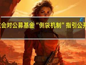 证监会对公募基金“侧袋机制”指引公开征求意见